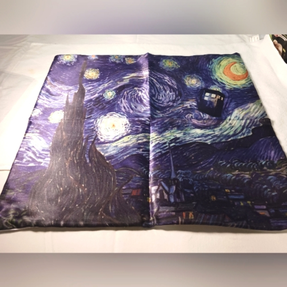 Starry Night Silky 16"×16" Pillow Cover New